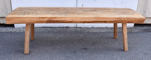Antique oak pig - pig, bench