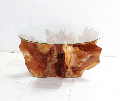Teak root coffee table - root,