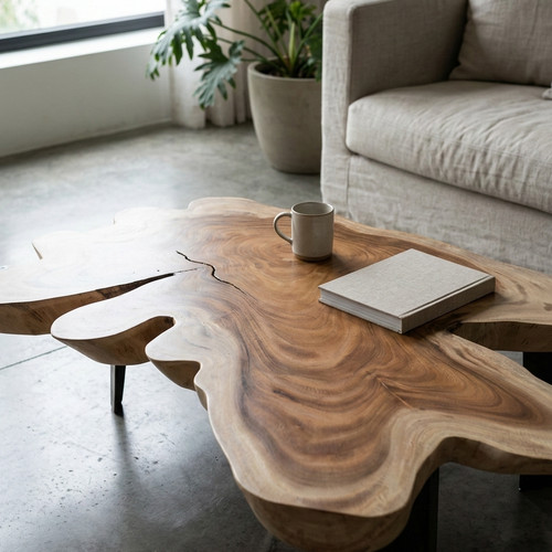 Tree pane coffee table 70 - coffee, 63-70