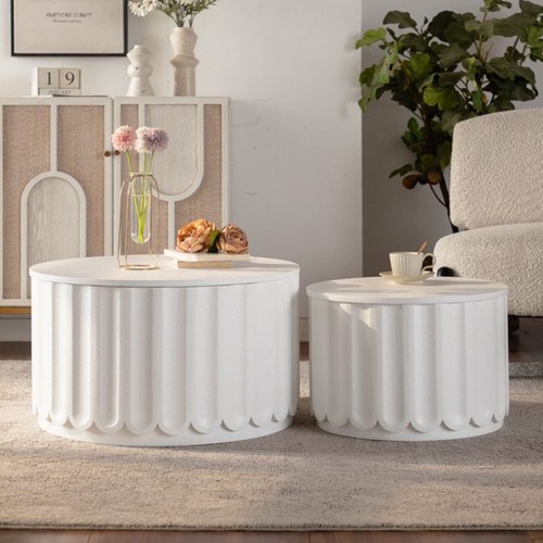 Cream white round - cream,