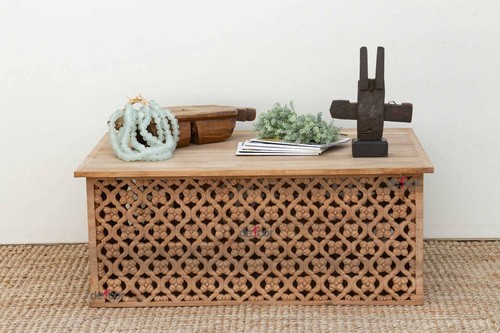 Reclaimed teak carved floral - reclaimed,