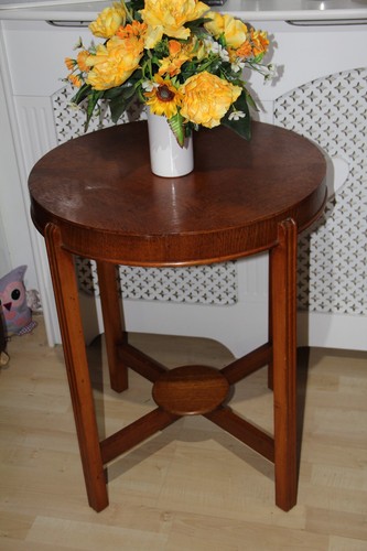 Mid century oak - , round