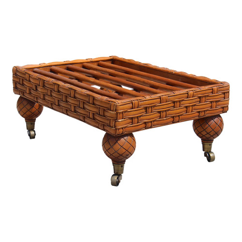 Vintage rattan coffee table - rattan,