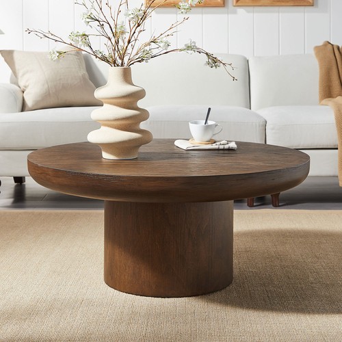 Inch dark round - round, coffee