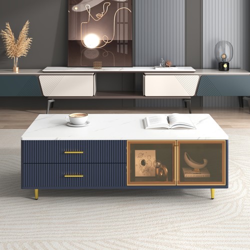Modern navy blue - mdf, coffee